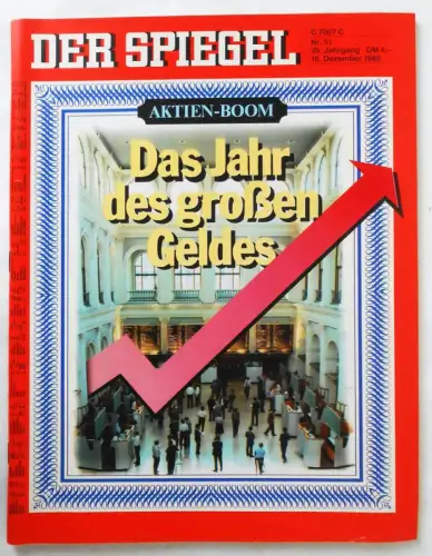 Originalheft Der Spiegel vom 16. Dezember 1985 - Aktien Boom / Sinatra wird 70