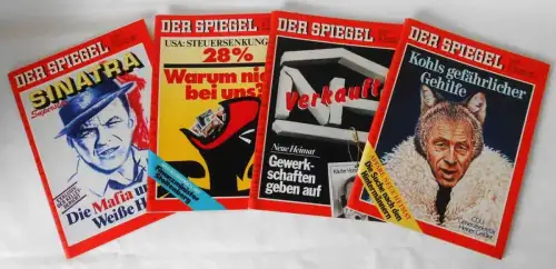 4 Originalhefte Der Spiegel - Sinatra Mafia und das Weiße Haus - Artikelserie