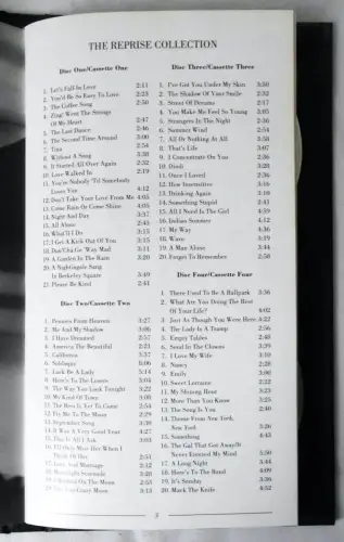 4CD Set Frank Sinatra: The Reprise Collection (1990)