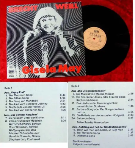 LP Gisela May Brecht Weill