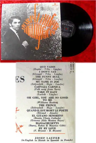 LP Josef Laufer Many Faces incl Konzertticket September 1972 DDR