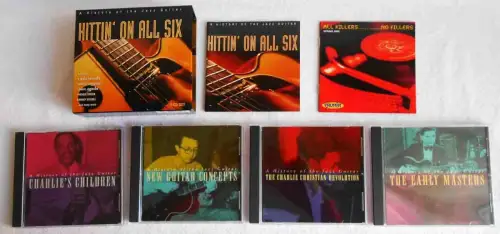 4CD Box Hittin´ On All Six - History of the Jazz Guitar (Proper)w/ 52 pg.Booklet