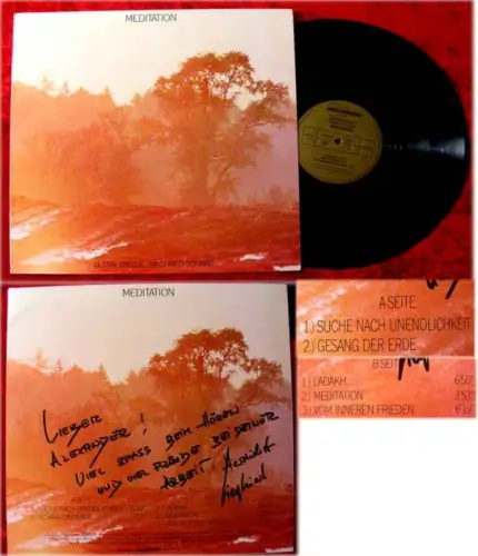 LP Siegfred Schwab Meditation Signiert mit Widmung