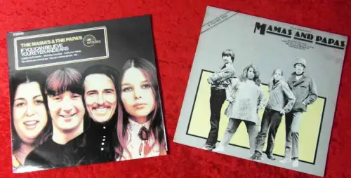 1 Langspielplatte & 1 Maxi Single MAMAS & PAPAS  - Vinylsammlung -