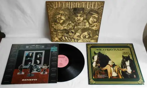 3 Langspielplatten JETHRO TULL - Vinylsammlung - incl Benefit (pink Island) 