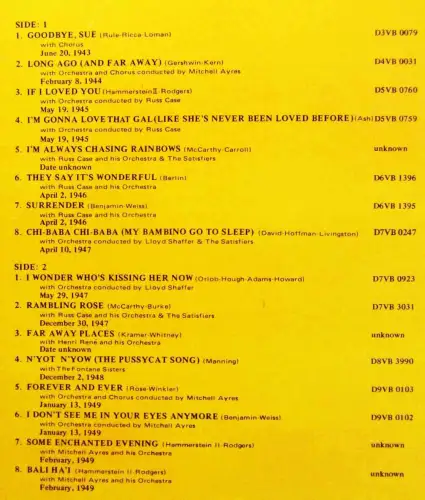 2LP Perry Como: Young Perry Como (Japan Pressung)