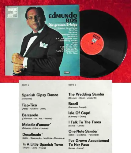 LP Edmundo Ros: Die großen Erfolge (Decca ND 575 Musik für Alle Serie) D