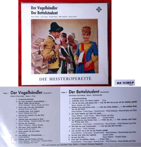 LP Vogelhändler / Bettelstudent (Telefunken BLE 14 282-P) D Neuwertig