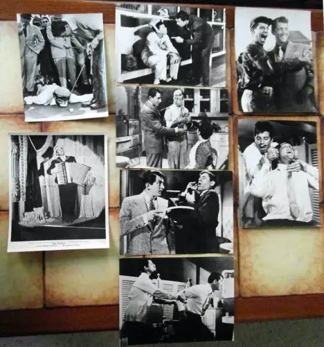 8 Pressefotos Dean Martin & Jerry Lewis - Sammlung -