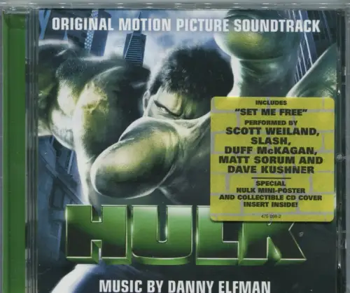 CD Hulk - Soundtrack - Danny Elfman (Decca) 2000