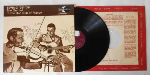 LP Quintet Of Hot Club de France: Swing ´35 - ´39 (Decca Eclipse ECM 2051) UK 70