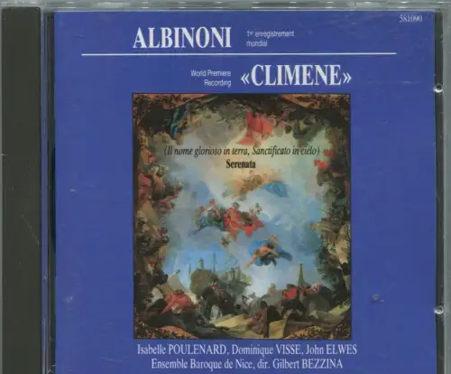 CD Isabelle Poullenard: Albinoni - Climene (Adda) 1988