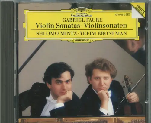 CD Shlomo Mint / Yefim Bronfman: Faure - Violin Sonatas (DGG) 1987