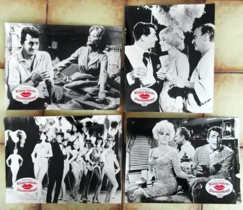 4 Kino Aushangfotos Dean Martin: Küß mich Dummkopf (Billy Wilder) 1964