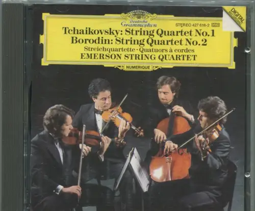 CD Emerson String Quartet: Tschaikovsky - String Quartet No.1 (DGG) 1992