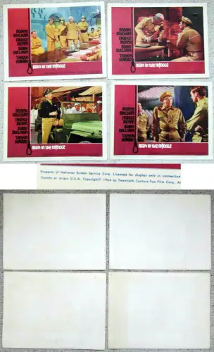 7 Original Lobbycards US Man In The Middle - Robert Mitchum Trevor Howard (1964)