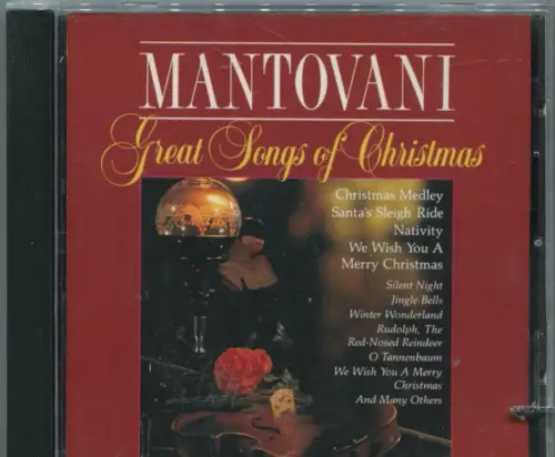 CD Mantovani: Great Songs Of Christmas (Galaxy) 1993
