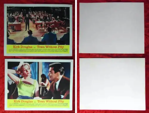 2 US Lobbycards Town without Pity - Kirk Douglas