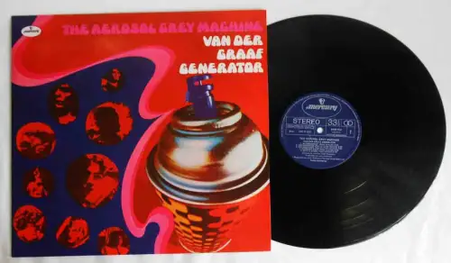 LP Van Der Graaf Generator: The Aerosol Grey Machine (Mercury 6338 412) Brazil 