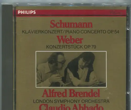 CD Alfred Brendel Claudia Abbado:  Schumann - Klavierkonzert Op. 54 (Philips)