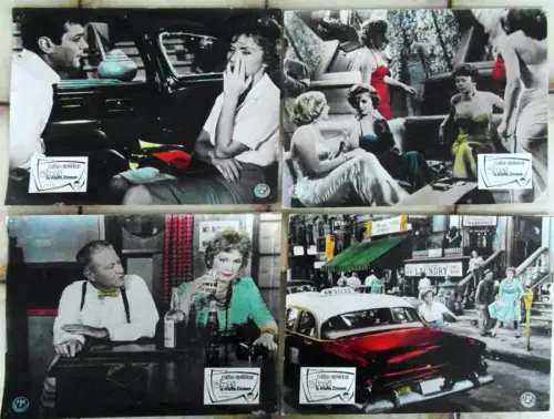 4 Original Kino Aushangfotos Vier in einem Zimmer - Tony Curtis Debbie Reynolds