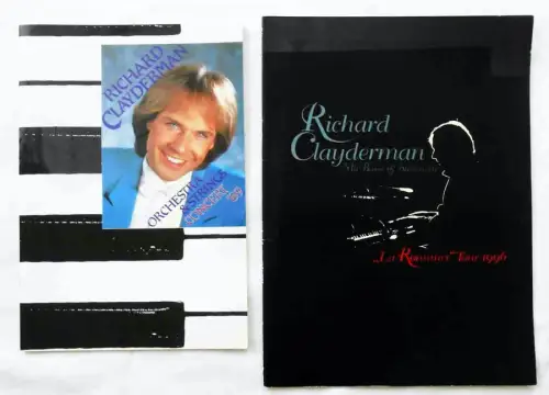 2 Tourprogramme Richard Clayderman 1989 & 1996
