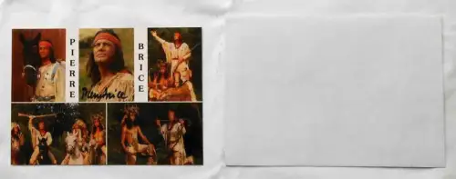Grosse Postkarte - Pierre Brice als Winnetou - Bad Segeberg - im Kuvert -