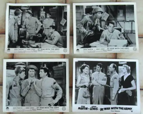4 US Aushangfotos Dean Martin & Jerry Lewis - At War with the Army