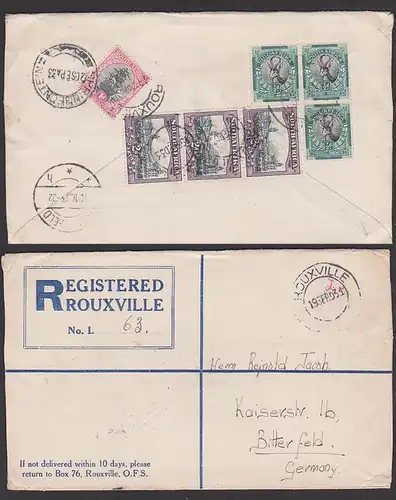 Suid Afrika africa registered Rouxville 1933 nach Bitterfled