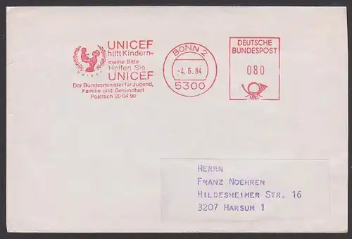 UNICEF Bonn AFS Bundesminister für Jugend, Familie und Gesundheit 1984, Mutter mit Kind