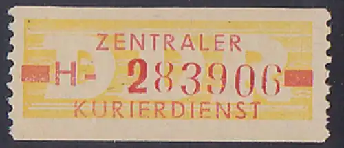DDR -ZKD 10 Pf Wertstreifen B18IH Nachdruck postfrisch Nr. 283906, jede Marke mit der Nr. ein Unikat