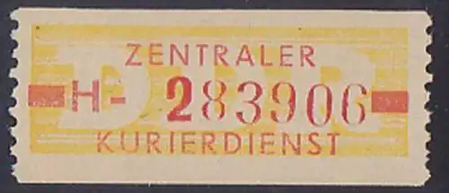 DDR -ZKD 10 Pf Wertstreifen B18IH Nachdruck postfrisch Nr. 283906, jede Marke mit der Nr. ein Unikat