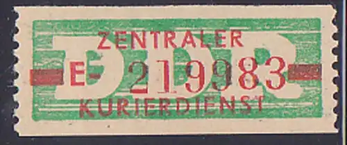 DDR -ZKD 10 Pf Wertstreifen B30IIE Original postfrisch Nr. 219983, jede Marke mit der Nr. ein Unikat
