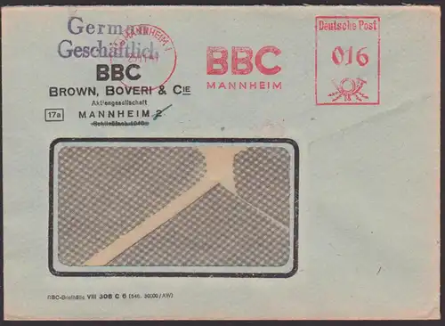 BiZ Mannheim AFS =016= BBC Brown, Boverie & Cie, Zulieferer Lokomotive