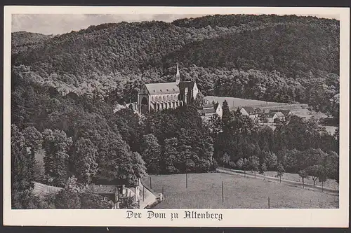 Jugendmarke 1052 10+2 Pfg. Jugendherberge auf Ak Der Dom zu Altenberg, BRD 153 Oberrand mit Randleiste, NO