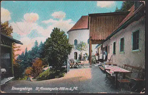Miłków Arnsdorf Ortsteil der Landgemeinde Podgórzyn (Giersdorf), St. Annakapelle CAK 1911