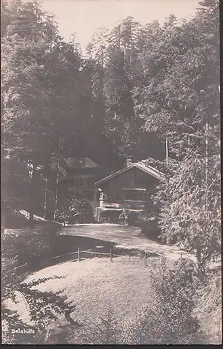 Na Tokáni Balzhütte, Böhmische Schweiz Foto-AK 1928