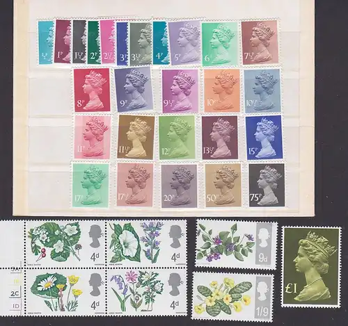 set ** stamps great britain Großbritanien England Queen