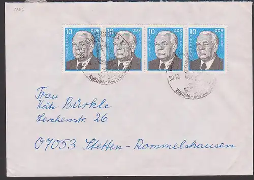 Wilhelm Pieck Germany 10 Pf. DDR 2806 MeF aus Bad Langensalza nach Stetten