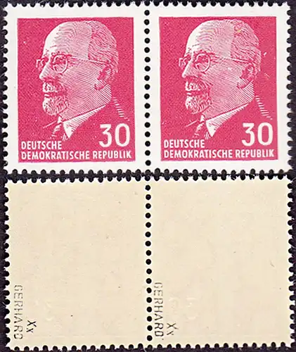 DDR Walter Ulbricht 30 Pfg. **, geprüft  DDR 935 Xx postfrisch im Paar