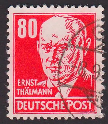 Ernst Thälmann 80 Pf. rot Köpfeserie II DDR Mi. 340
