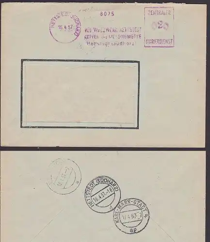 Hettstedt Südharz Walzwerk Kupfer- u. Messingwerke DDR ZKD Brief AFS =020=