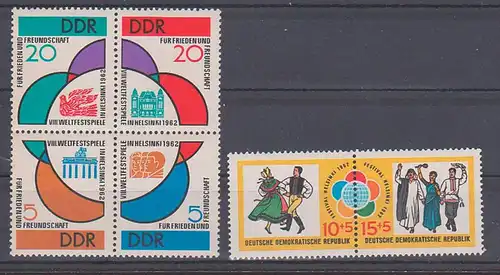 DDR 901-906 Weltfestspiele der Jugend und Studenten Berlin Brandenburger Tor **