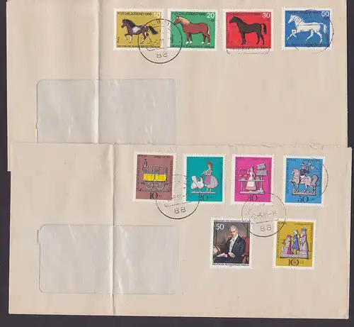 horse, Ponny, Vollblut, Berlin West  Für die Jugend 1969 und Wofa Zinnfiguren je gest.