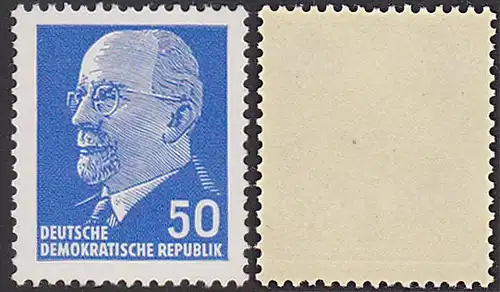 DDR 937aZ ** 50 Pfg. Walter Ulbricht Wasserzeichen Kreuzblüte