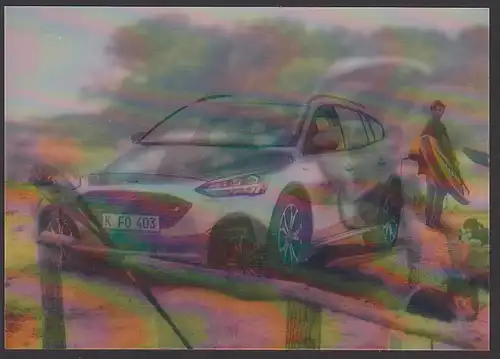 Ford dreidimensionale CAK mit 3 versch. Ansichten Frontseite, offenes Heck, Seitenansicht