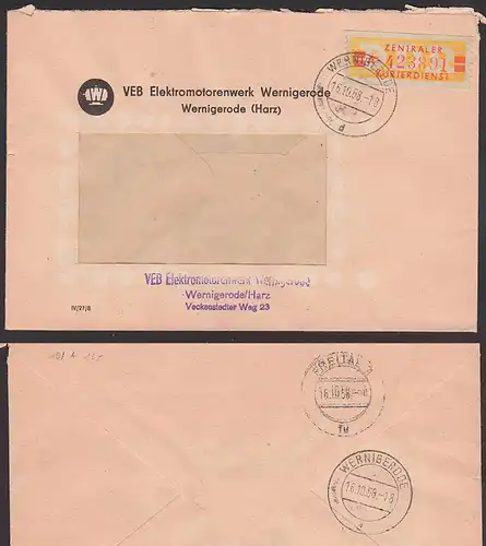 B19IA Wernigerode VEB Elektromotorenwerk 1958, Zentraler Kurierdiensst ZKD
