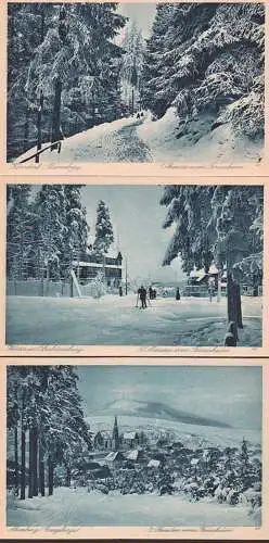 Altenberg Kipsdorf Oberbärenburg 3 Karten vom Verein 'Aus eigener Kraft' * Schmeideberg rs. zweisprachiger Text