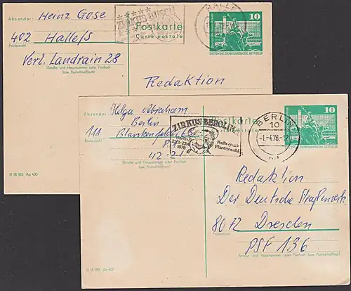 Zirkus Cirk Berolina Busch MWSt. Berlin Plänterwald Clown und Löwe von 1978