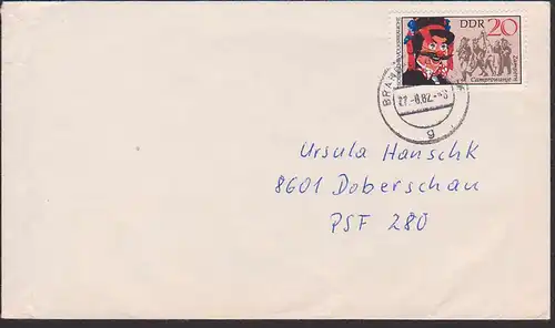 Sorbische Volksbräuche 20 Pf. Zampern, Fernbrief aus Brand-Erbisdorf